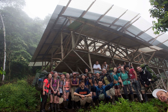 Lawrenceville School group at our Cerro Candelaria station.